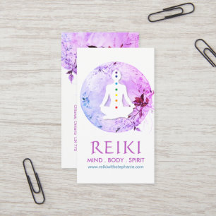 Magical Moon Chakra und Reiki Business Cards Visitenkarte