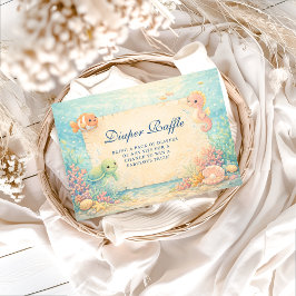 Magical Ocean Nursery Diapper Raffle Begleitkarte