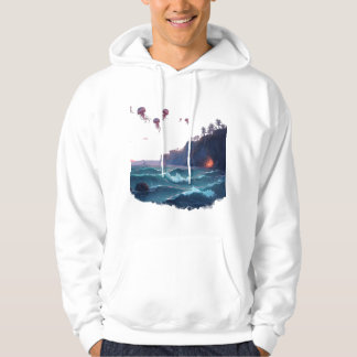 Magical Ocean Scene with Phosphorescent Plankton & Hoodie