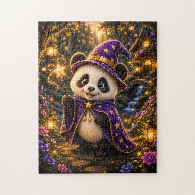Magical Panda Wizard Jigsaw Puzzle (Vertikal)