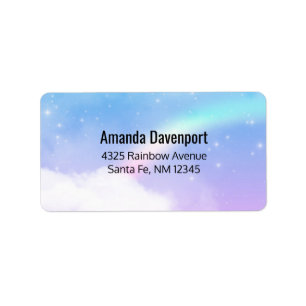 Magical Pastel Adressaufkleber