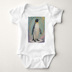 Magical Pastel Penguin Baby Strampler