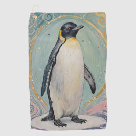 Magical Pastel Penguin Golfhandtuch