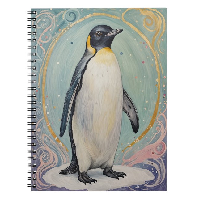 Magical Pastel Penguin Notizblock (Vorderseite)