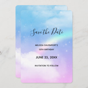 Magical Pastel Save The Date