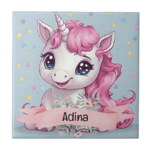 Magical Pink Baby Unicorn Stars Individuelle Name