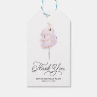 Magical Pink Cotton Candy und Glitzer Vielen Dank