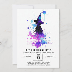 Magical Printable Wizardry Birthday Einladung