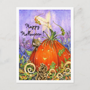 Magical Pumpkin and Little Friends Postkarte