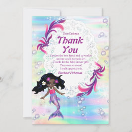 Magical Rainbow Baby Mermaids Danke Karte