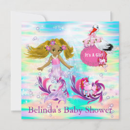 Magical Rainbow Baby Mermaids Mitteilungskarte
