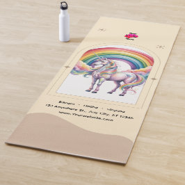  Magical Rainbow Unicorn name &logo Personalized  Yogamatte