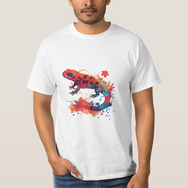 Magical Red Salamander T-Shirt (Vorderseite)