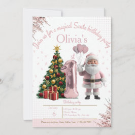 Magical Santa Birthday Invitation – 1st Birthday Dankeskarte