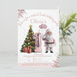 Magical Santa Birthday Invitation – 1st Birthday Dankeskarte