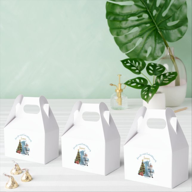 Magical Santa Birthday Invitation – 1st Birthday Geschenkschachtel (Zahlreiche)