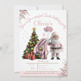 Magical Santa Birthday Invitation – 4th Birthday Dankeskarte