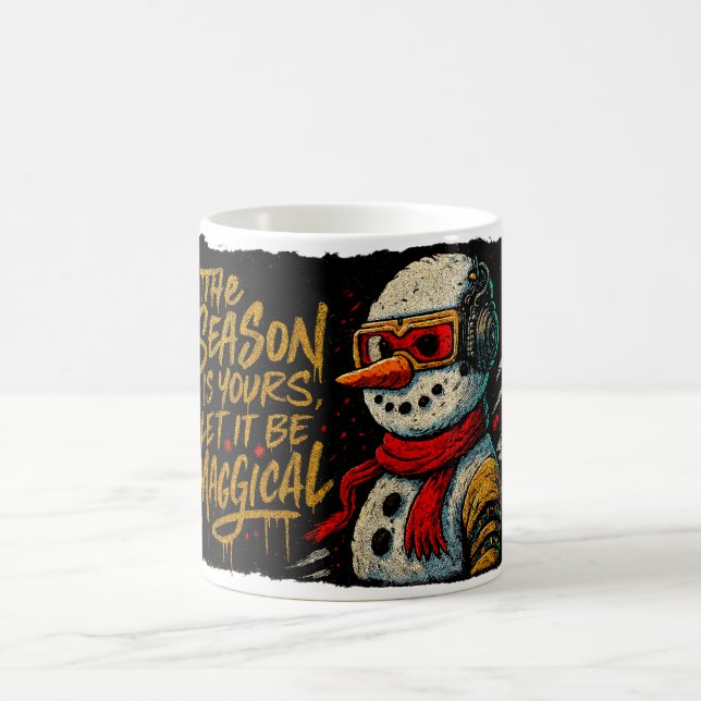 Magical Season Snow-Bro Mug Funky Christmas Winter Kaffeetasse (Mittel)