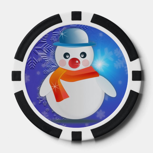 Magical Snowman Pokerchips (Vorderseite)