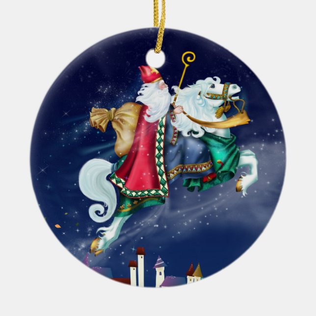 Magical St. Nicholas - Santa - SRF Keramikornament (Vorne)
