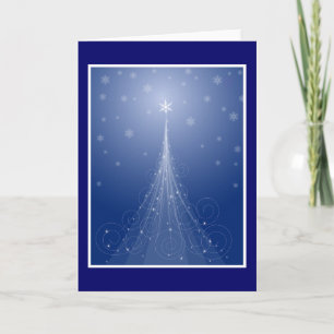 Magical Star Dusted Christmas Tree Feiertagskarte
