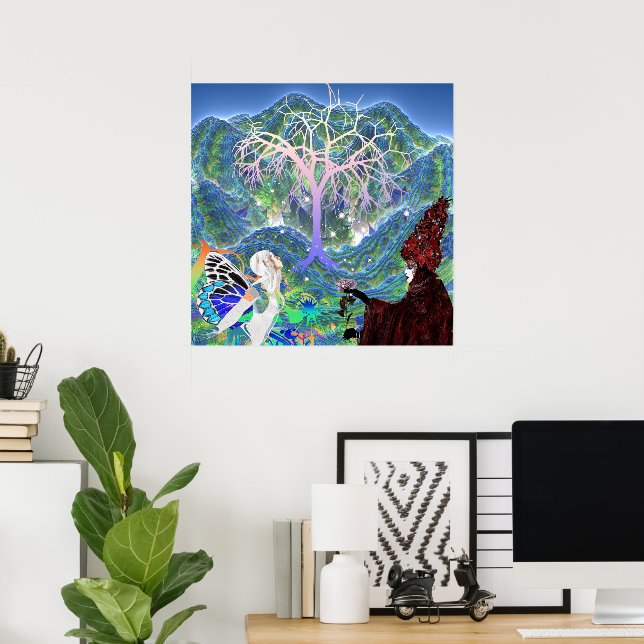 Magical Star Tree Poster (Heimbüro)