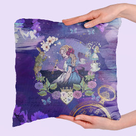 Magical Storybook Vintage Alice im Wunderland Kissen