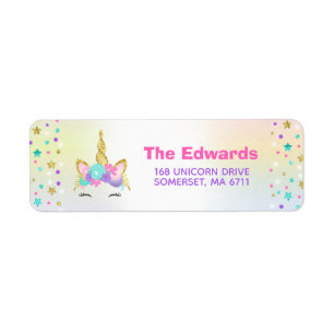 Magical Unicorn Address Labels Unicorn Party