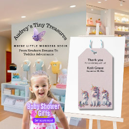 Magical Unicorn Baby Shower Favor Tag Geschenkanhänger