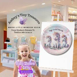 Magical Unicorn Baby Shower Paper Teller