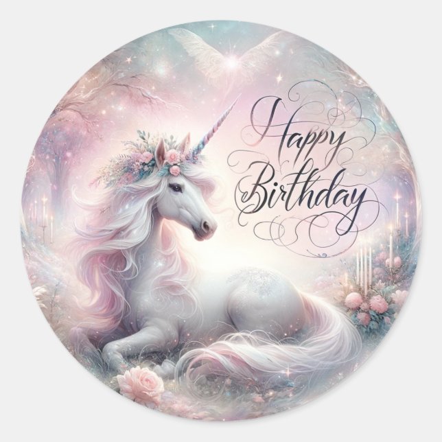 Magical Unicorn Birthday Bash: Stickers (Vorderseite)