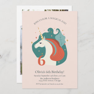 Magical Unicorn Birthday Einladung