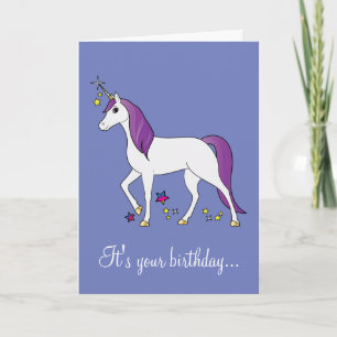 Magical Unicorn Birthday Karte