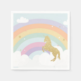 Magical Unicorn Birthday Napkins Serviette