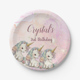 Magical Unicorn Birthday Pappteller