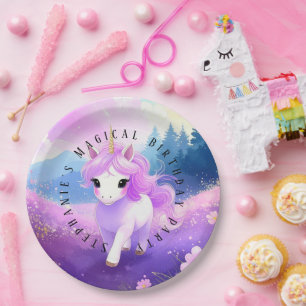 Magical Unicorn Birthday Party Paper Teller