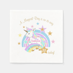 Magical Unicorn Birthday Serviette