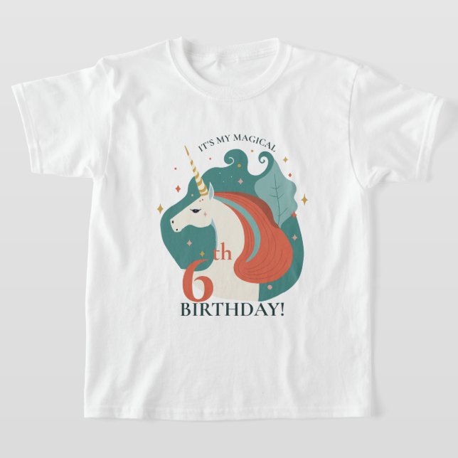 Magical Unicorn Birthday T-Shirt (Ablage )