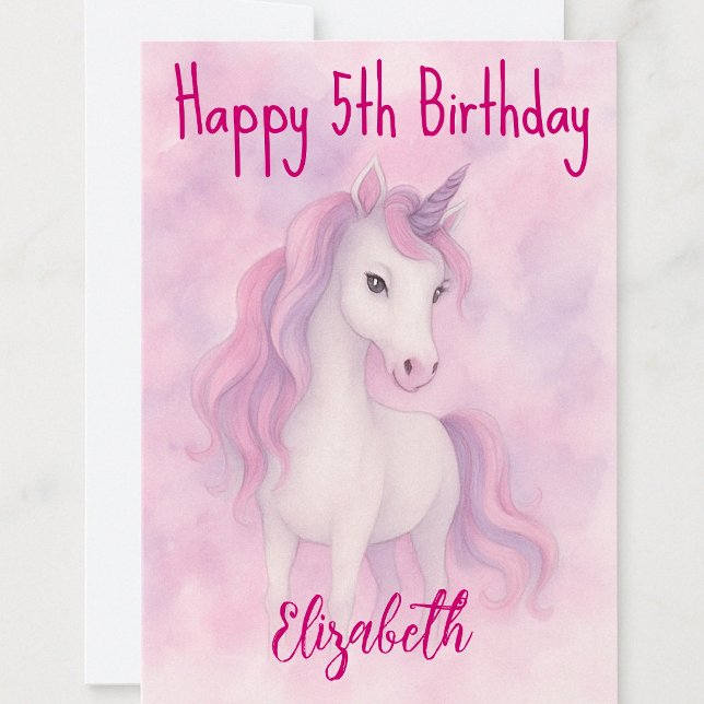 Magical Unicorn Birthday wünscht Karte (Von Creator hochgeladen)