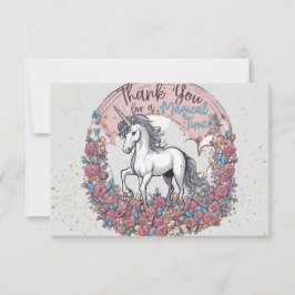 Magical Unicorn Danke-Karte Dankeskarte