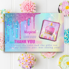 Magical Unicorn Danke-Karte Dankeskarte