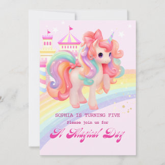 Magical Unicorn Einladung zum Geburtstag