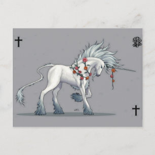 Magical Unicorn Fantasy Kunst Postkarte