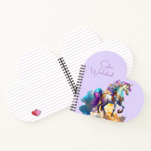 Magical Unicorn Fantasy Wolken schön Geburtstag Notizbuch