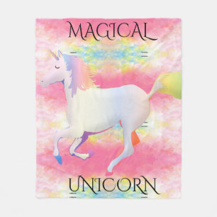 MAGICAL UNICORN Fleecedecke. Fleecedecke