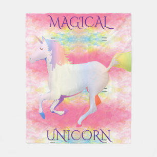 MAGICAL UNICORN Fleecedecke. Fleecedecke