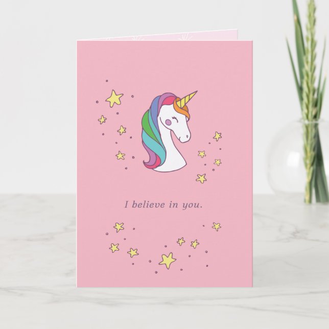 Magical Unicorn Friendship Card Karte (Vorderseite)