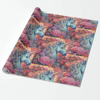 Magical Unicorn Geburtstagskinder Geschenkpapier