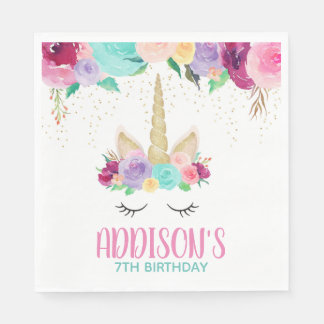 Magical Unicorn Geburtstagsparty Babydusche Napkin Serviette
