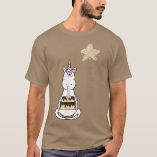 Magical Unicorn Geburtstagsparty Chocolate Cake T-Shirt